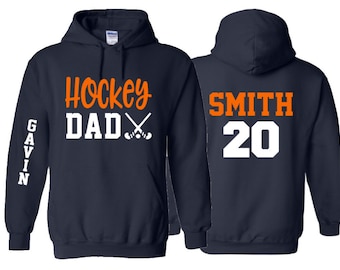 Hockey Dad Hoodie | Father's Day Gift | Gift for Him | Gift for Dad | Hockey Hoodie | Custom Hockey Hoodie | Personalized Hockey Gift