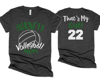 Glitter Volleyball Mom  Shirt | Volleyball Shirt | Volleyball Bling | Volleyball Spirit Wear | Bella Canvas T-shirt | Youth and Adult