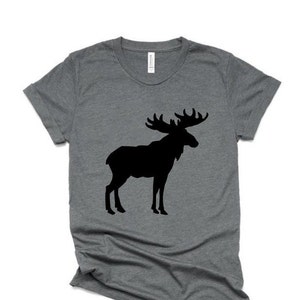 Moose Shirts | Cute Moose T Shirt | Wildlife Shirts | Animal T Shirt | Nature Graphic Tee | Camping Shirts | Moose Lover Gifts