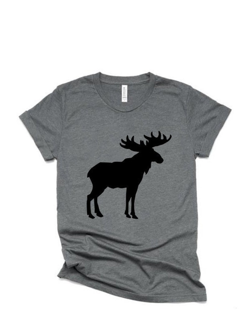 Moose Shirts Cute Moose T Shirt Wildlife Shirts Animal T Etsy
