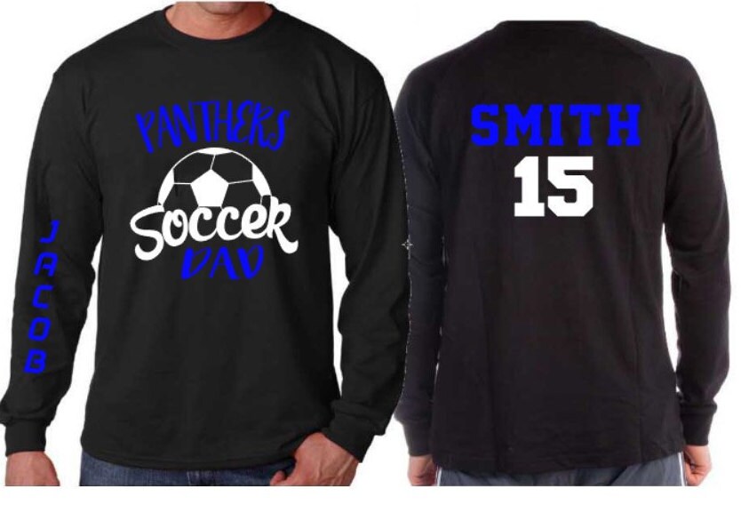 Soccer Dad Shirt Soccer Long Sleeve Shirt Customize your | Etsy
