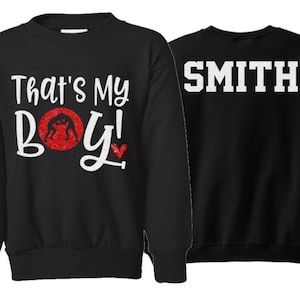 Glitter Wrestling Mom Crewneck | Wrestling Shirts | Wrestling Sweatshirts |That&#39;s My Boy Wrestling Mom Shirt | Customize  Colors