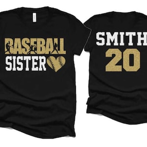 Glitter Baseball Shirt | Baseball Sister Shirt | That's My Bro! | Bella Canvas Tshirt | Sister Shirt | Youth or Adult