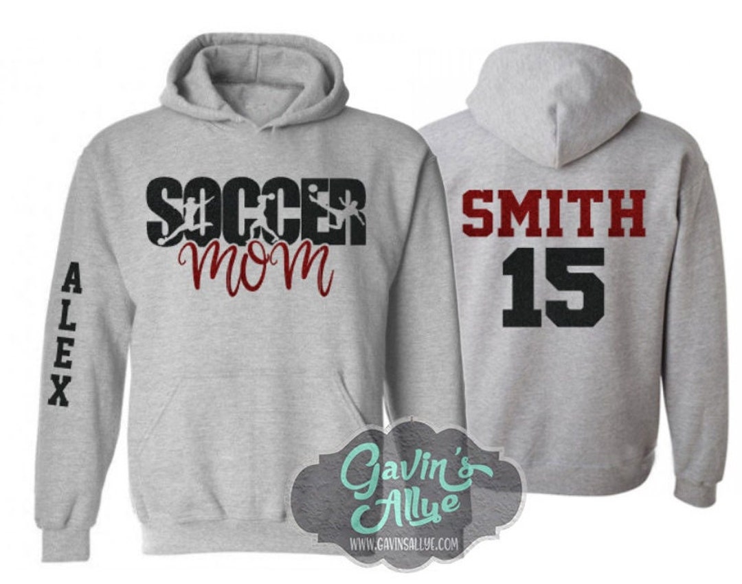 Glitter Soccer Mom Hoodie Soccer Hoodie Customize Colors - Etsy