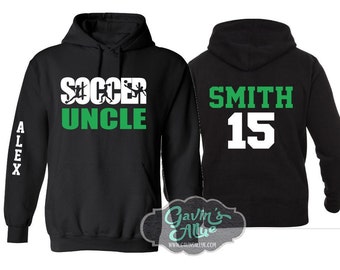 Felpe con cappuccio da calcio / Felpe con cappuccio Soccer Uncle / Maglie da calcio / Colori personalizzati