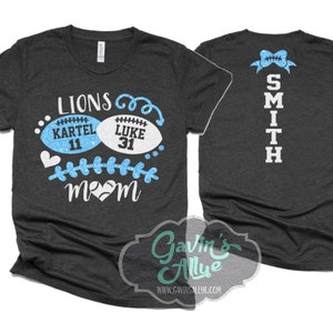 Maglietta da calcio glitterata / Magliette per mamme calciatrici / Abbigliamento sportivo per due giocatori / Maglietta in tela Bella / Personalizza