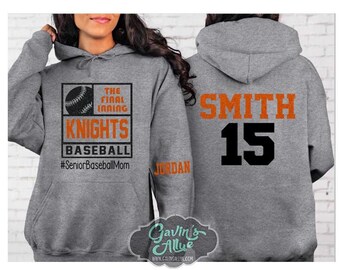 Glitter Baseball Heart Hoodie | Softball Hoodie | Baseball Spirit wear | Customize Colors | Adult or Youth Sizes
