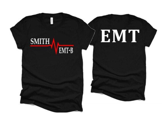 EMS Shirts | EMT Shirts | 1st Responders Custom Shirts | Personalized EMT Shirt | Bella Canvas Tshirt