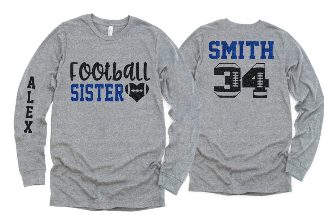 Football Shirt Football Sister Shirt Football Shirts Etsy