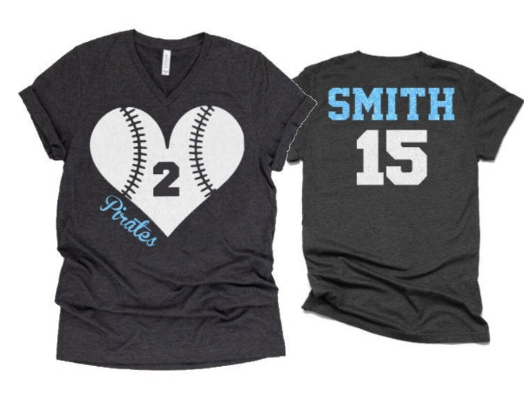 Glitter Baseball Mom Shirt Vneck Short Sleeve Shirt Customized Name