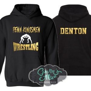 Wrestling Hoodie | Customize Your Team & Colors | Youth or Adult