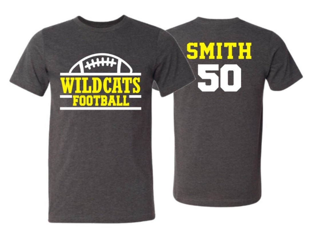 Football Shirt Football Spirit Wear Bella Canvas Tshirt Etsy