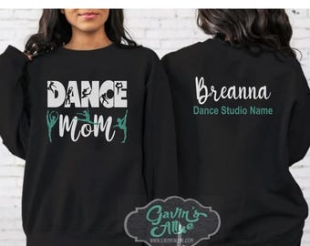 Glitter Dance Mom Crewneck Sweatshirt | Gift for Dance Mom | Custom Dance Mom Sweatshirt | Personalized Dance Shirt