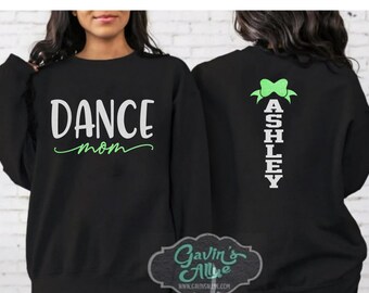 Glitter Dance Mom Crewneck Sweatshirt | Gift for Dance Mom | Custom Dance Mom Sweatshirt | Personalized Dance Shirt