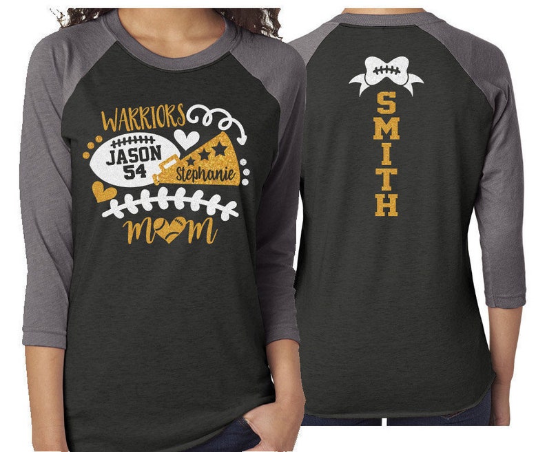 Glitter Cheer & Football Shirt Football Shirts Cheer Etsy
