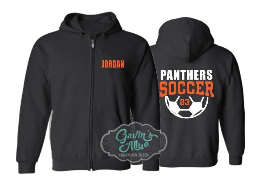 Soccer Zip Hoodie | Customize With Your Team & Colors | Adult or Youth ...