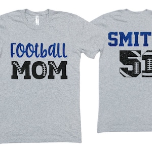 Football Shirt | Football Mom Shirt | Football Spirit Wear | Glitter Football T-Shirt | Bella Canvas T Shirt  | Football Bling | Customize