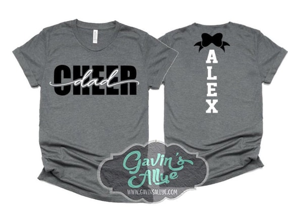 Cheer Dad Shirt | Short Sleeve T-shirt | Cheer Shirt | Cheer Spirit Wear | Short Sleeve Tshirt | Customize colors