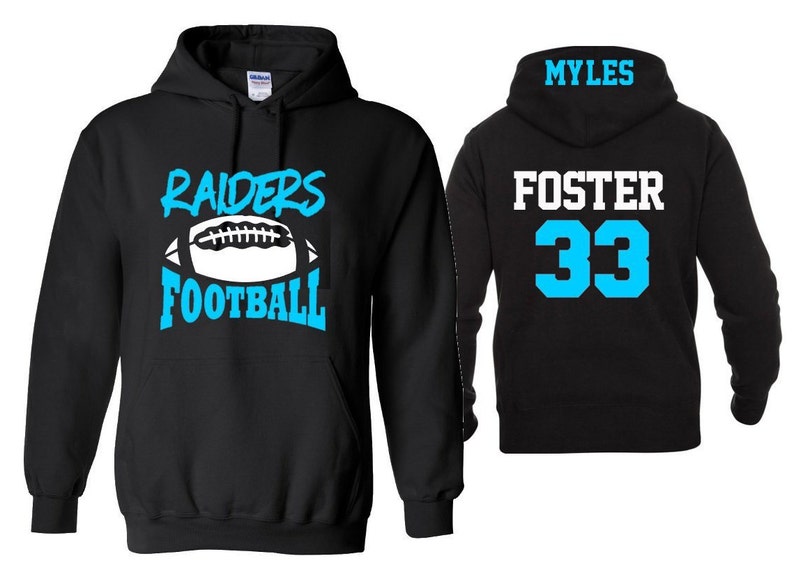 Football Hoodie Customize Team & Colors Football Spirit Etsy