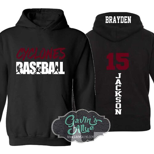 Baseball Hoodies Baseball Shirts Customize With Your Team Etsy