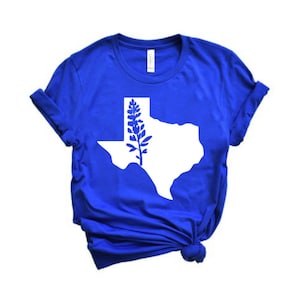 Texas Shirt | Texas Bluebonnet Tee | Texas Shirt | Texas T-shirt | Texas Tshirt | State Shirt | Youth or Adult