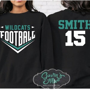 Football Crewneck Sweatshirt |  Football Spirit Wear | Custom Football | Crewneck Sweatshirt | Football Spirit Wear