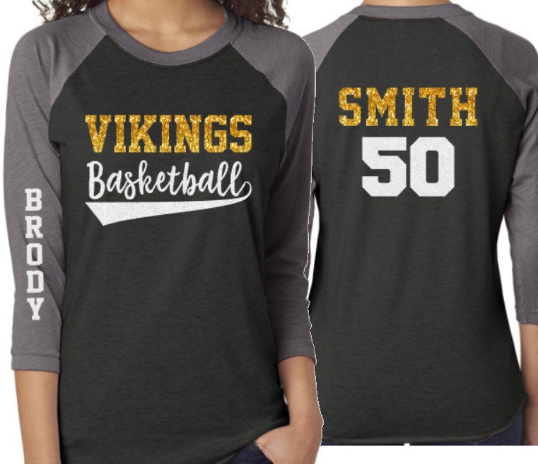 glitter basketball shirt
