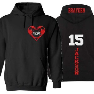Glitter Soccer Mom Hoodie | Soccer Hoodie | Customize with your Team & Colors
