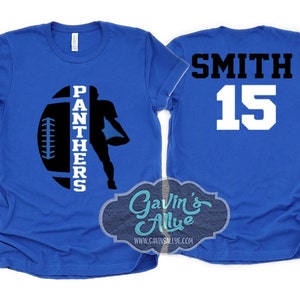 Football Shirt | Football Spirit Wear | Bella Canvas T-shirt  | Custom Football Shirt | Customize  team & colors | Youth or Adult
