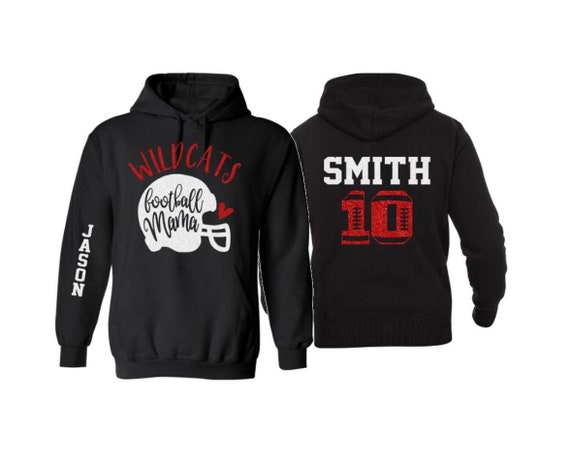 Glitter Football Mama Hoodie Football Hoodies Football Mom Hoodies Football Mom Customize Colors Etsy Canada