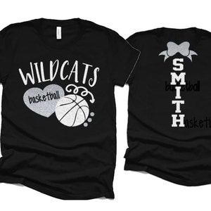 Glitter Basketball Shirt | Basketball t-shirt | Basketball Spirit Wear | Basketball Shirt | Bella Canvas Tshirt | Youth or Adult