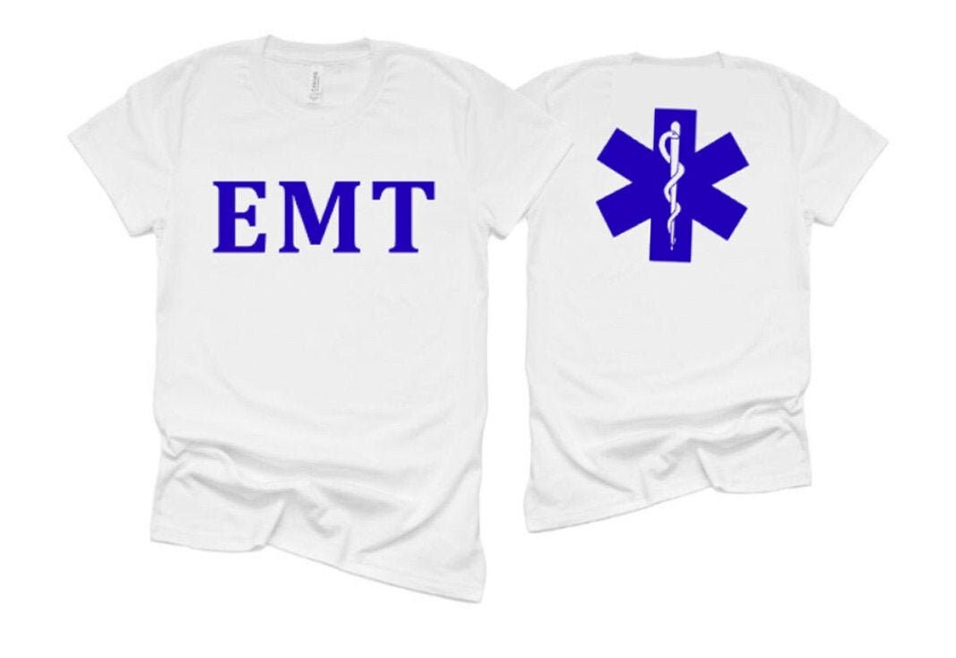EMS Shirts | EMT Shirts | 1st Responders Custom Shirts | Personalized EMT Shirt | Bella Canvas Tshirt