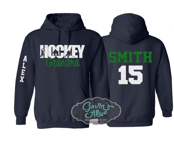 Hockey grandma hoodie clearance