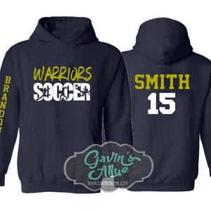 Fußball Hoodie | Passen Sie mit Ihrem Team & Farben | Erwachsenen- oder Jugendgrößen