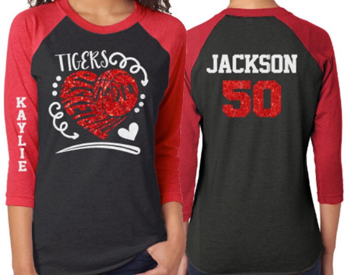 glitter basketball shirt
