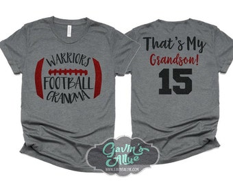 Glitter Football Shirt | Football Grandma Shirts | Football Spirit Wear | Bella Canvas T Shirt  | Football Bling | Customize