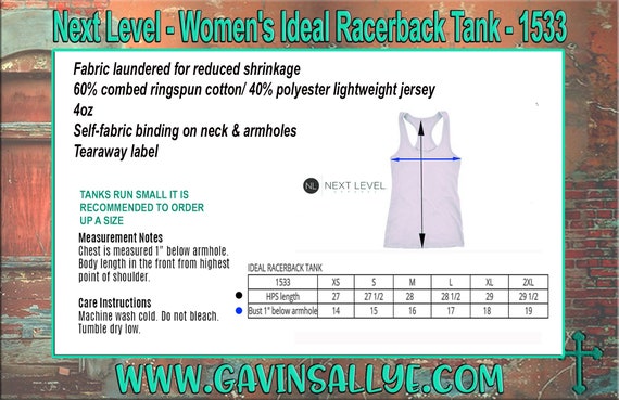 Next Level WOMEN'S IDEAL RACERBACK TANK – 1533 - Precision Textiles