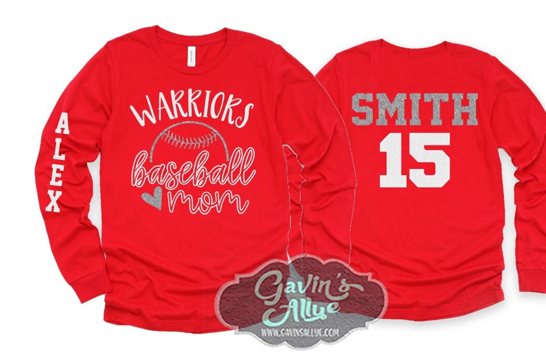 Glitter Baseball Mom Shirts Baseball Shirts Baseball Shirt Long Sleeve