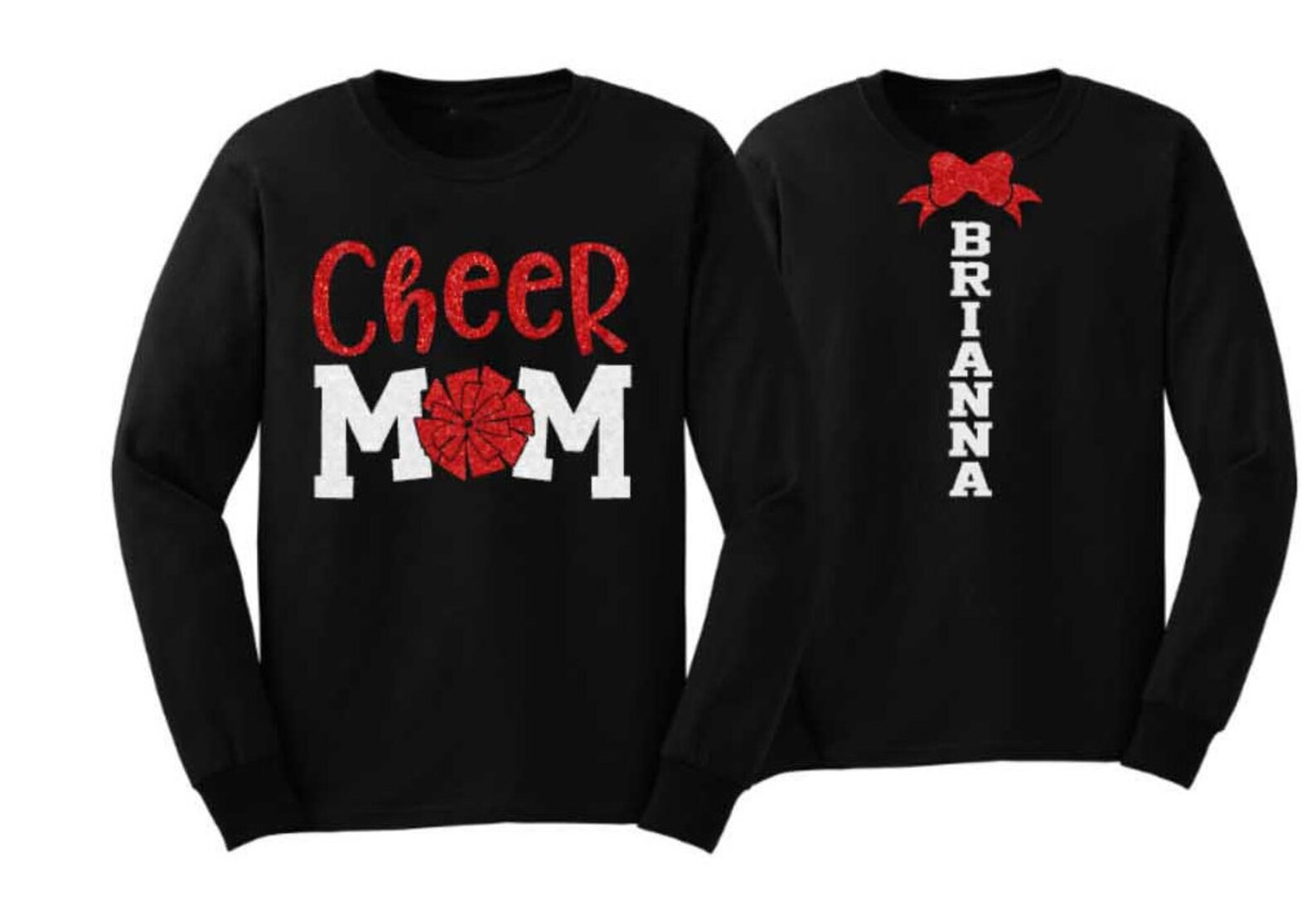 Glitter Cheer Mom Shirt Cheer Shirt Cheer Bling Cheer Etsy