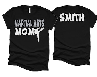 Glitter Martial Arts Mom Shirt  | Martial Arts Shirts | Karate Shirt | Customize | Martial Arts Mom Shirts