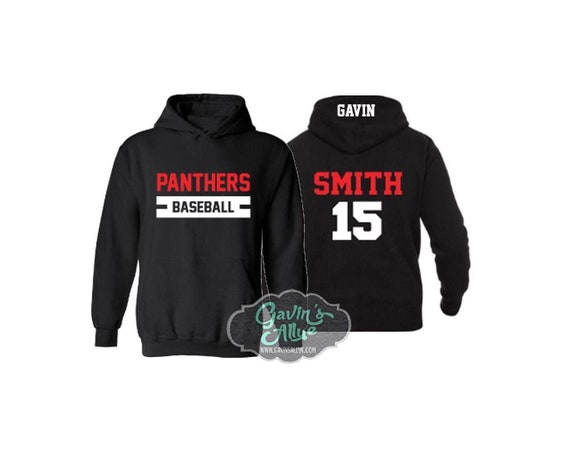 Baseball Hoodies | Baseball Shirts | Baseball Hoodie | Customize with your Team & Colors | Adult or Youth Sizes