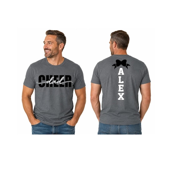 Cheer Dad Shirt | Short Sleeve T-shirt | Cheer Shirt | Cheer Spirit Wear | Short Sleeve Tshirt | Customize colors