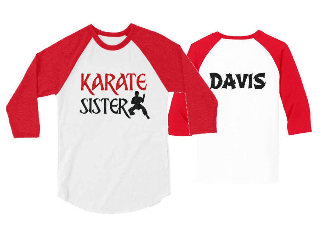 Glitter Karate Shirt Karate Sister Shirt Customized Karate Etsy