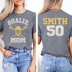 Glitter Lacrosse Mom shirt | Lacrosse Team Gift  | Lacrosse Goalie Shirt| Bella Canvas Tshirt |Gift for Mom | Gift For Her