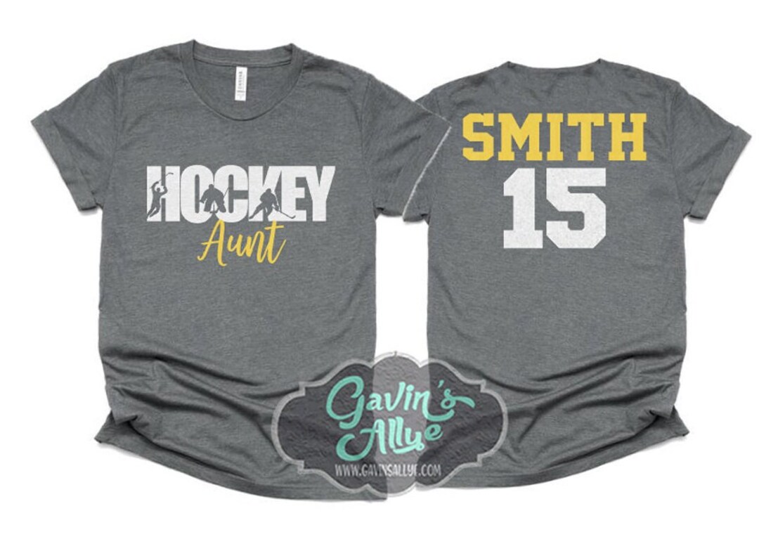 Glitter Hockey Aunt Shirt Hockey Shirts Glitter Hockey Etsy