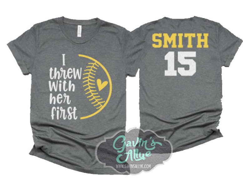 etsy softball shirts