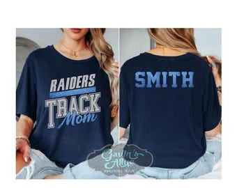 Glitter Track Mom Shirt | Track Spirit Wear | Track Bling | Bella Canvas T Shirt  | Track & Field Shirt | Customize Colors