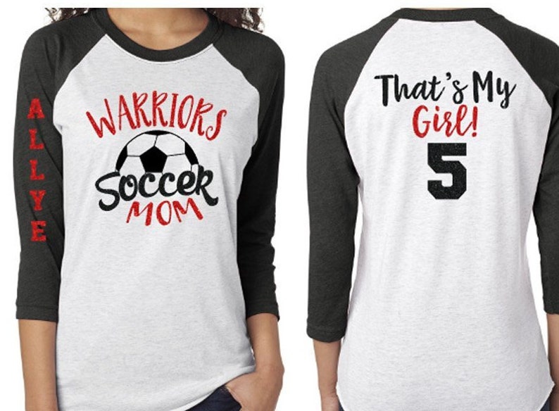 Soccer Mom Shirt Glitter Soccer Shirt Customize Your Team Etsy