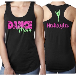 Glitter Dance Mom Tank Top | Racerback tank | Customize