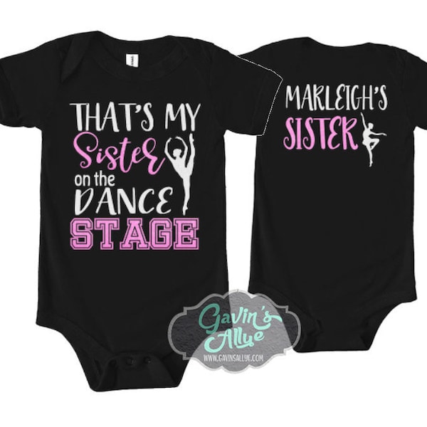 Glitter Dance Sister Infant Bodysuit  | Infant Bodysuit | Bella Canvas Bodysuit